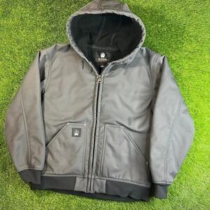 Alaskan Hardgear Prudhoe Bay Hoodie Mens Large Grey Fleece Lined Hooded